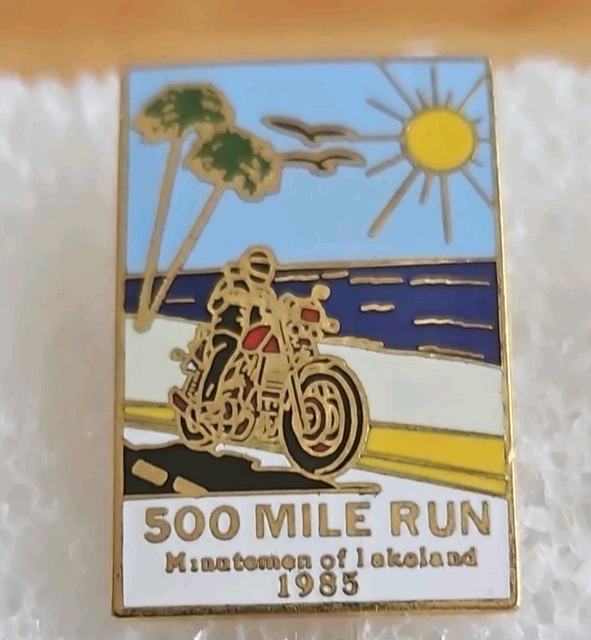 Lot of 14 Vintage Motorcycle Run Pins From Various Locations New And Used