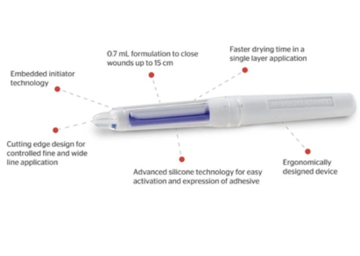 Dermabon Advanced Topical Skin Adhesive Lot of 3 DNX12  0.7mL EXP 2027
