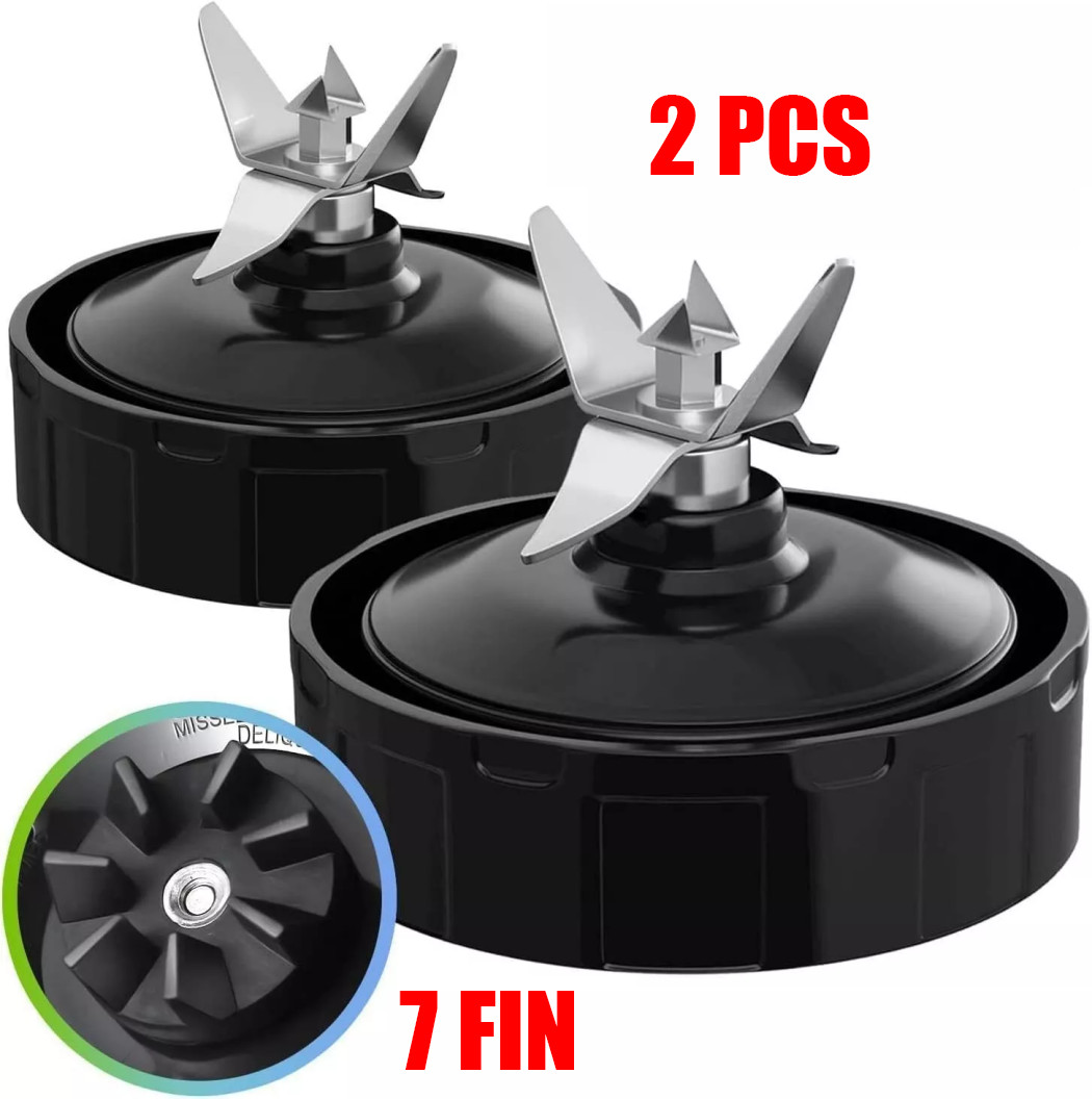 2Pack-Replacement Extractor Blade For Nutri Ninja 7Fin Auto iQ BL480/482/640/642