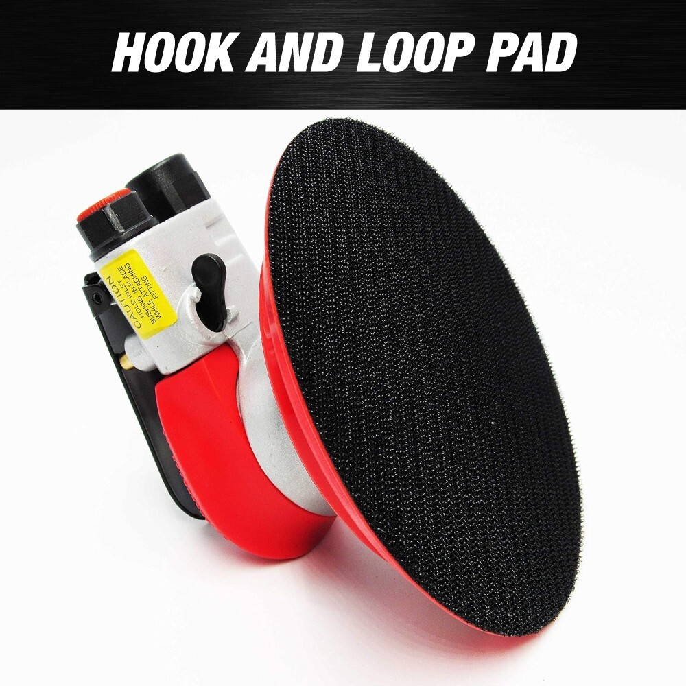 MAXX PROS Random Orbital Sander – Pneumatic Palm Sander – 6” x 3/16” Diam.Orbit