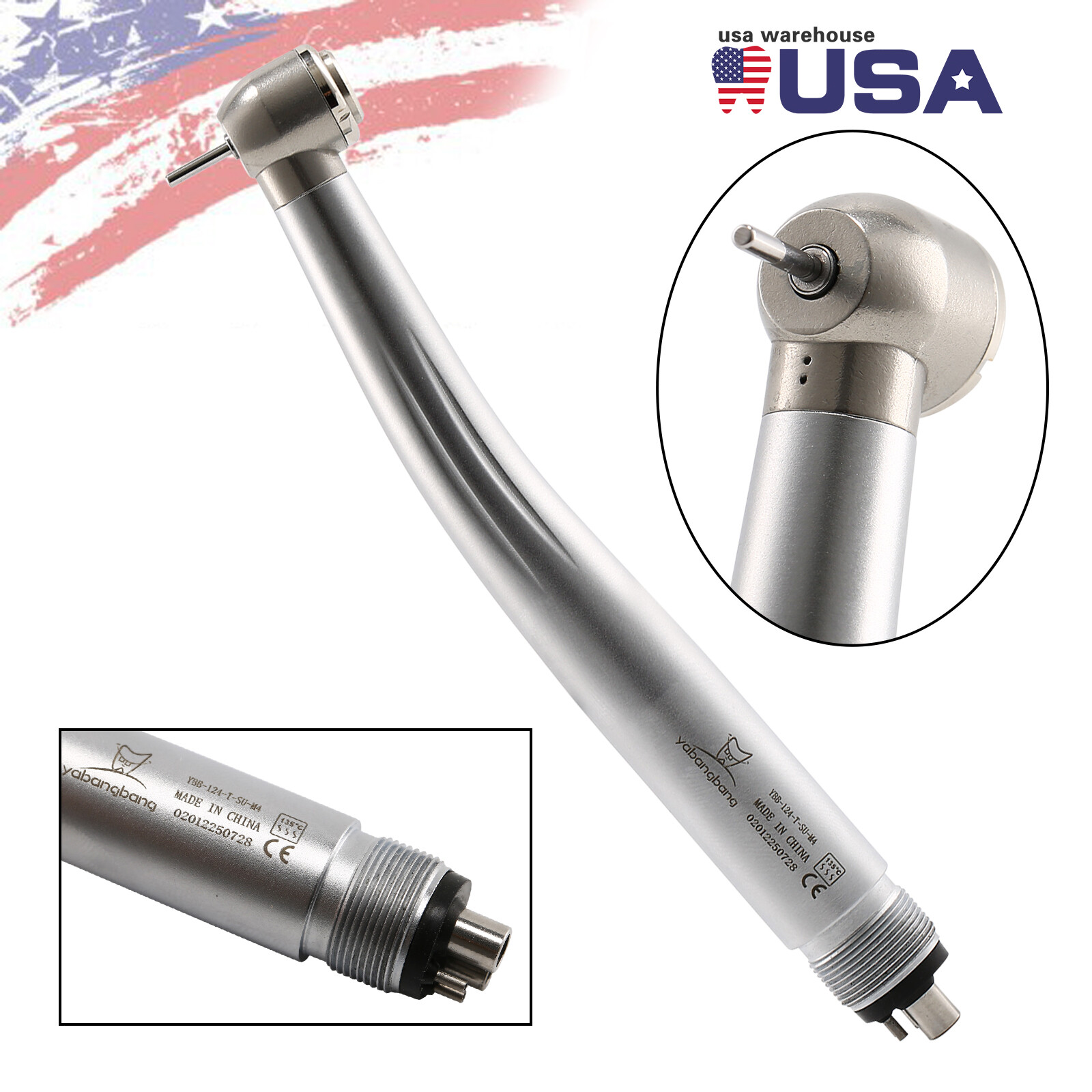 10* NSK PANA MAX Style Dental High Speed Air Turbine Handpiece Push Button 4Hole