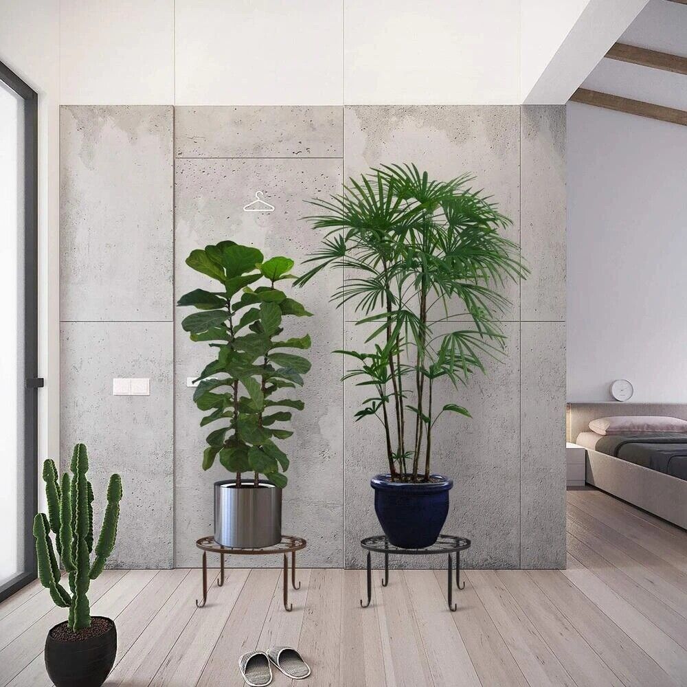 Metal Potted Plant Stands Rustproof Potted Holder Heavy Duty Garden Container US