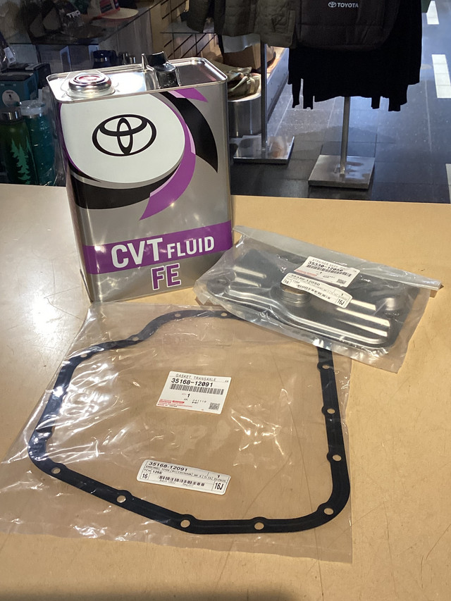 Genuine Toyota CVT Transmission Service KIt (FluidFilterFilter O-ring Pan Gasket