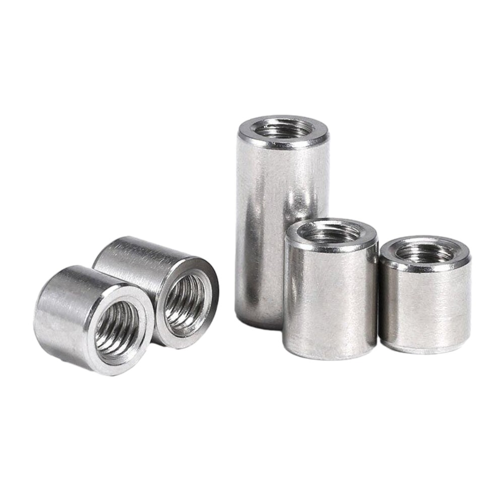 Stainless lengthen Round Nut Standoff Spacer Pillar Female Thread Studs M2 - M20