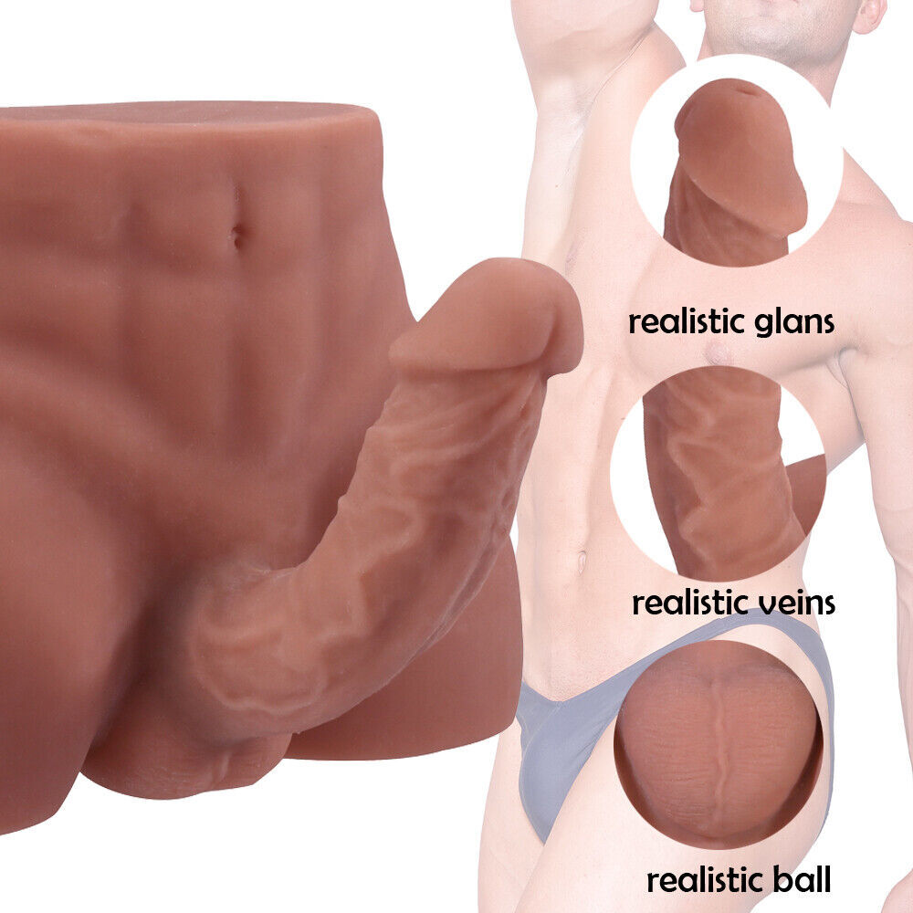 Male Torso SexDoll Real Dildo Big Sex Toy Adult for Gay Women TPE Love Toys