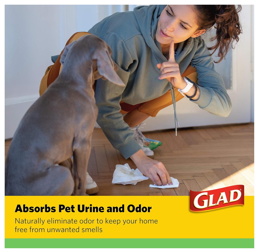 Glad for Pets Earth Friendly Training Pads, 85 - 22x22 in Puppy Pads