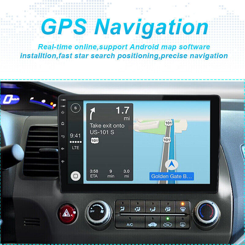 Android 15 Car Stereo Radio For Honda Civic 2006-2011 Apple Carplay WIFI GPS Nav