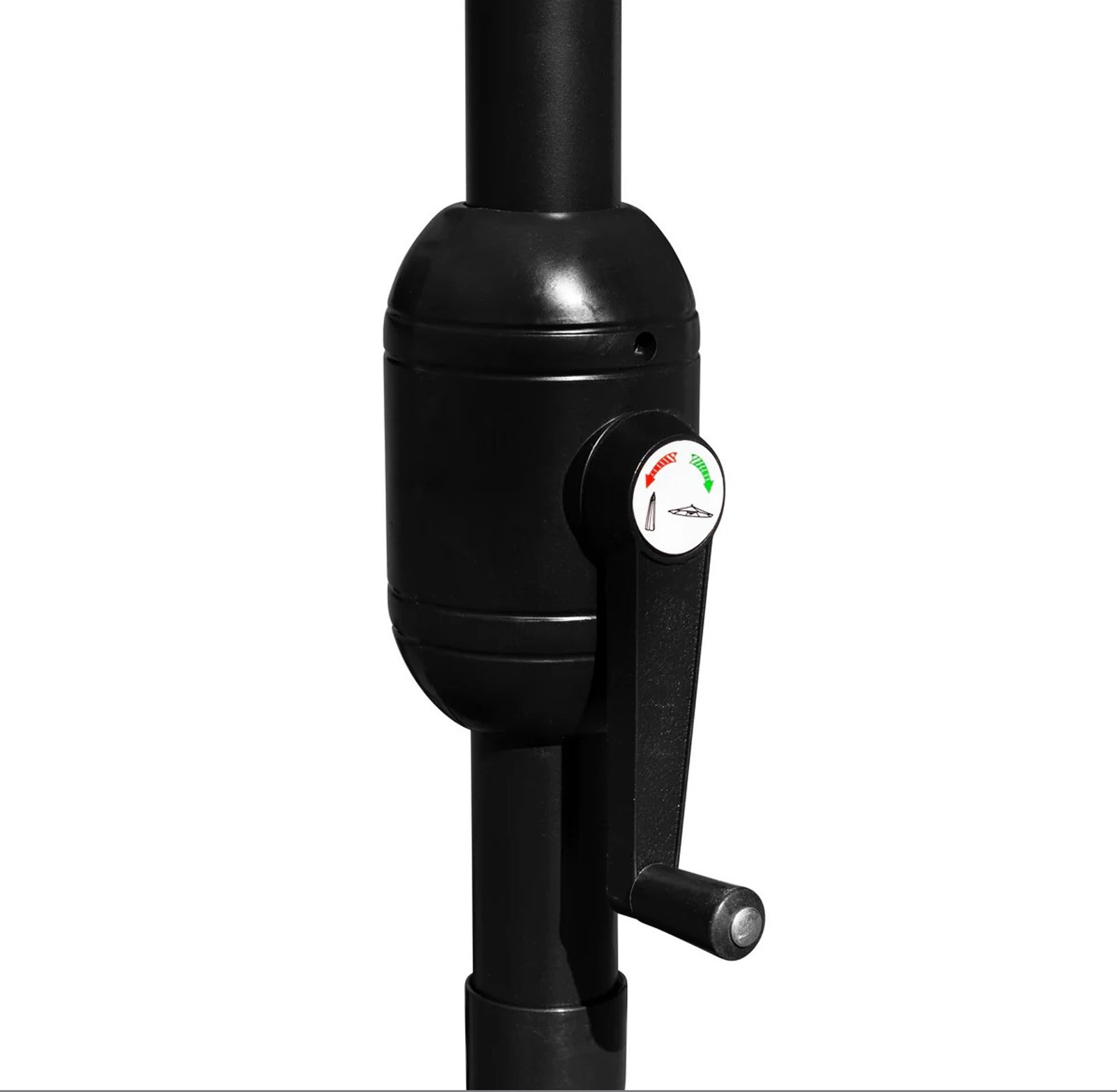 9 FT Outdoor Patio Round Umbrella Aluminum Pole Crank and Tilt Function RED