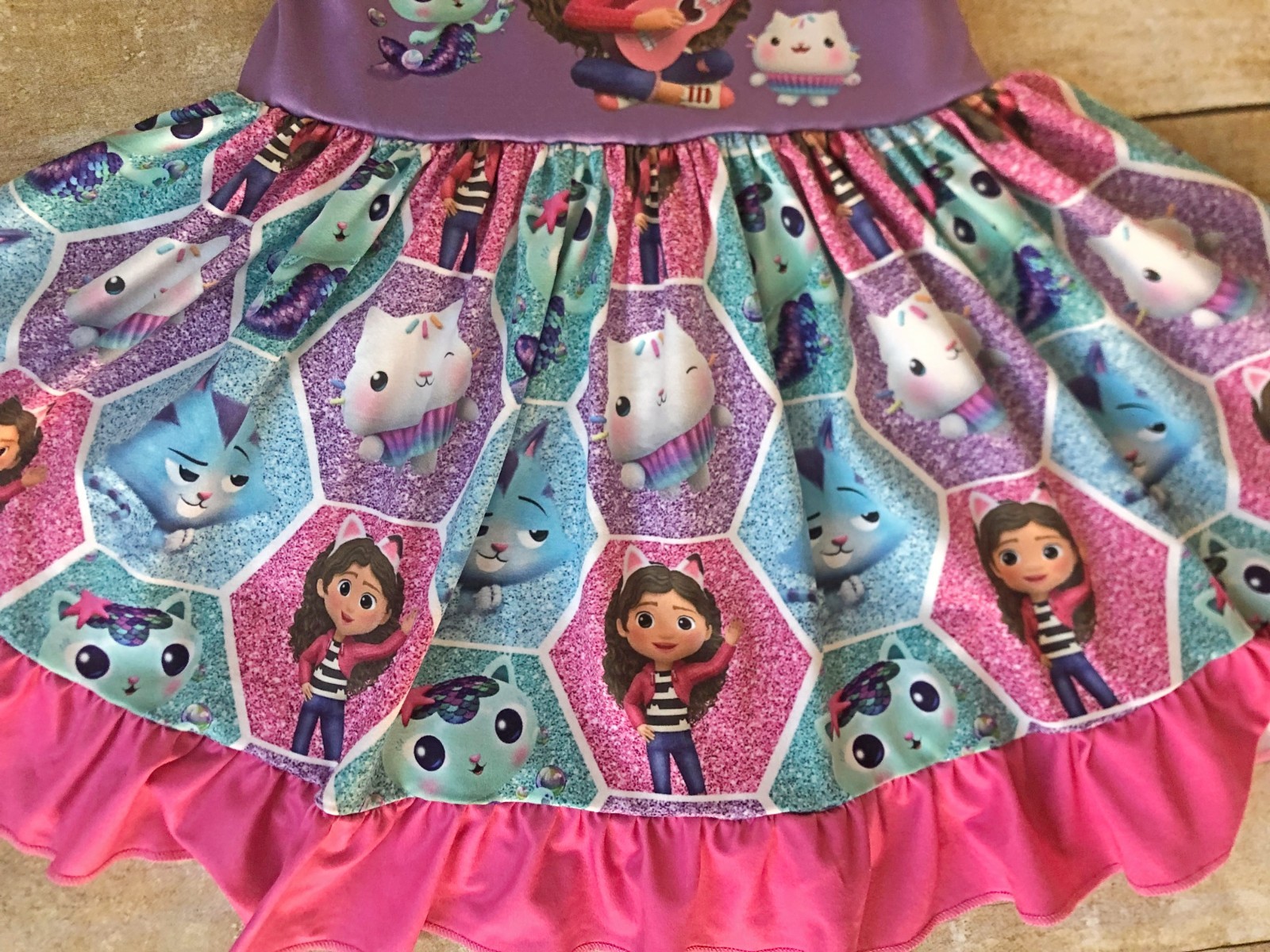 Gabby's Dollhouse dress. Gabby Dollhouse birthday dress