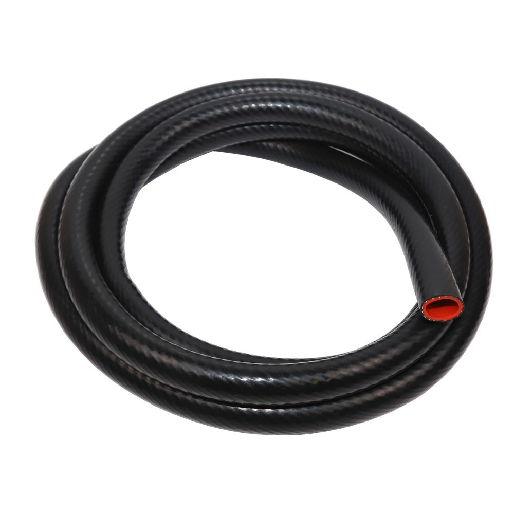 5ft 1-Ply Reinforced 16mm 5/8" ID High Temperature Silicone Heater Hose BLACK