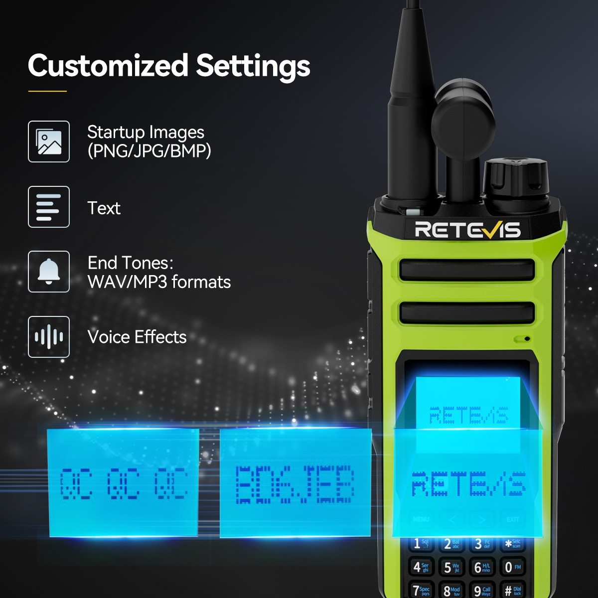 Retevis A3 Ham Radios Full Band Radios Long Range Walkie Talkie FM Transceiver