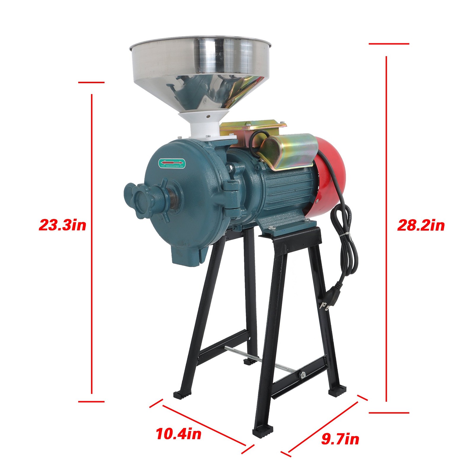110V Grain Mill Electric Grinder Grain Mill 3000W Fit For Corn Wheat Feed Flour