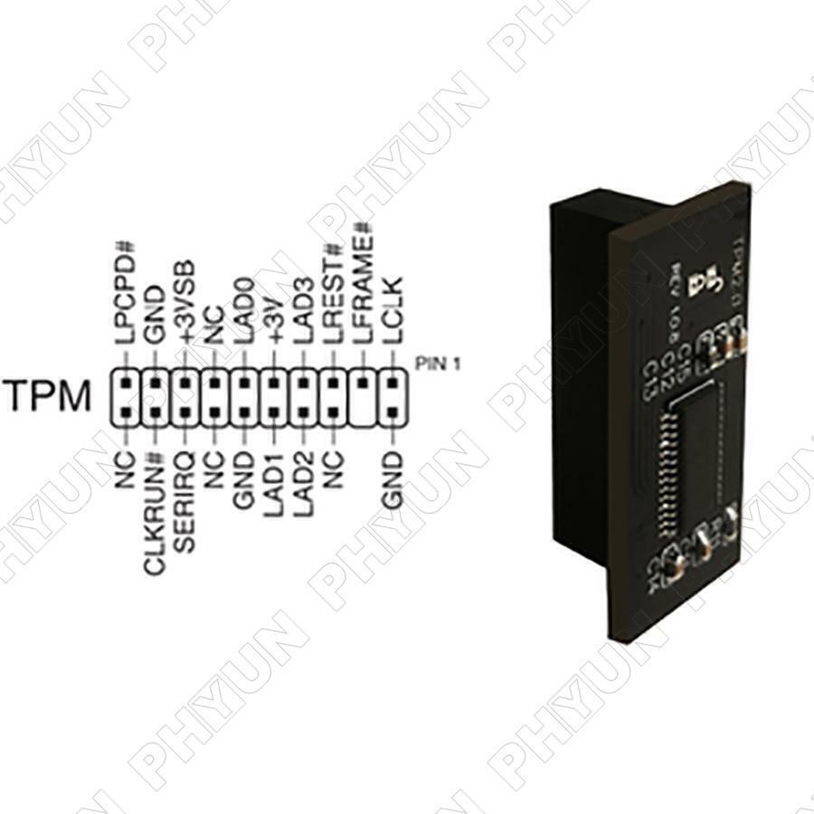 20-Pin TPM-L Compatible TPM 2.0 Security Module For ASUS 20 Pin LPC Windows 11