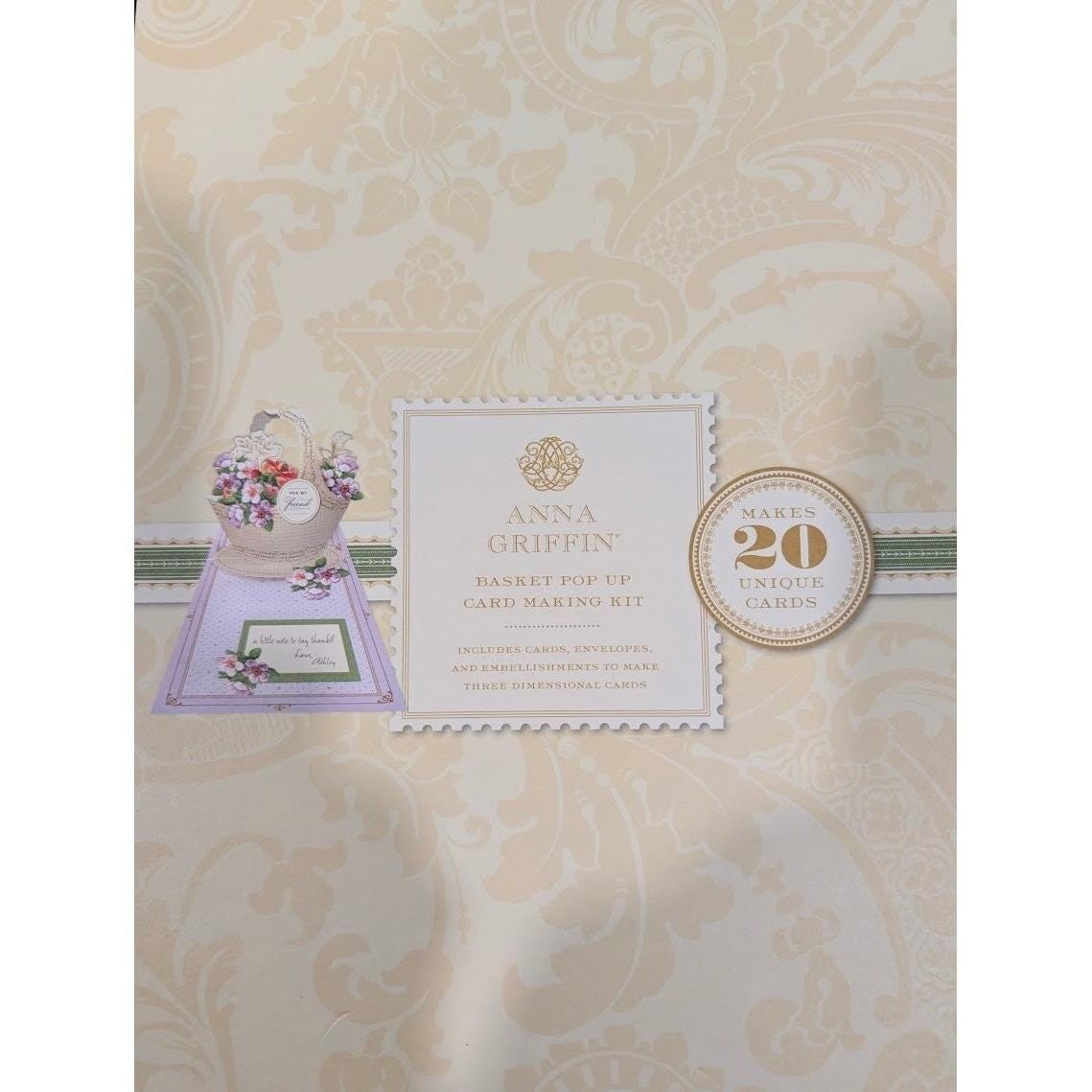 Anna Griffin BASKET Pop Up Card Making Kit for EASTER - 20 Cards HTF! (289-290)