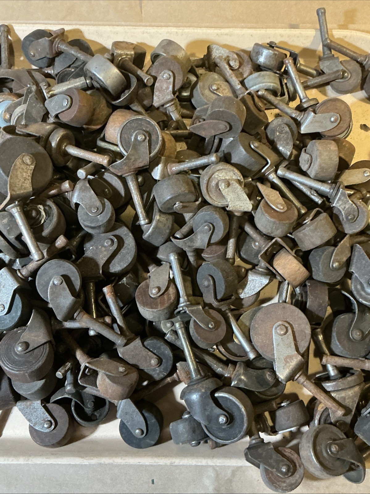 Group Of 130+ Wood/Metal Furniture Casters As Is INV-JDJ79
