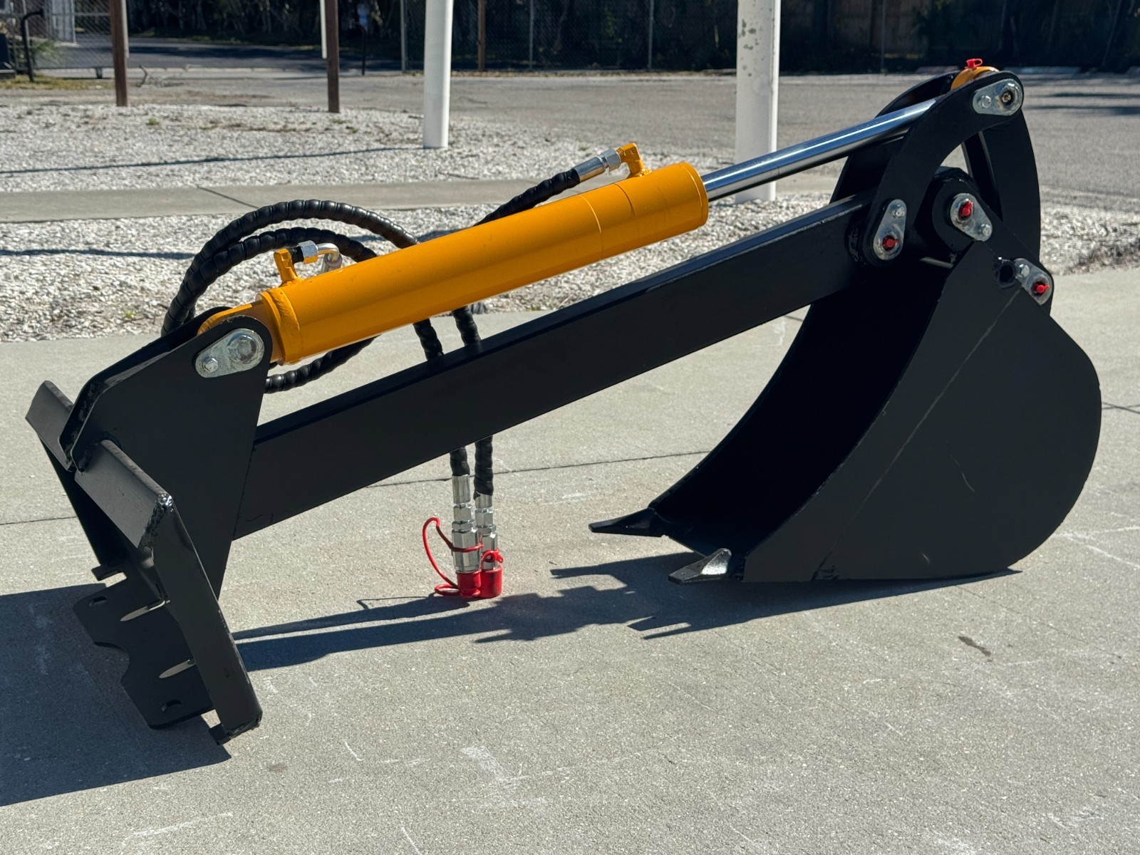 Mini Skid Steer Backhoe Excavator Hydraulic Attachment Digger 10" Bkt