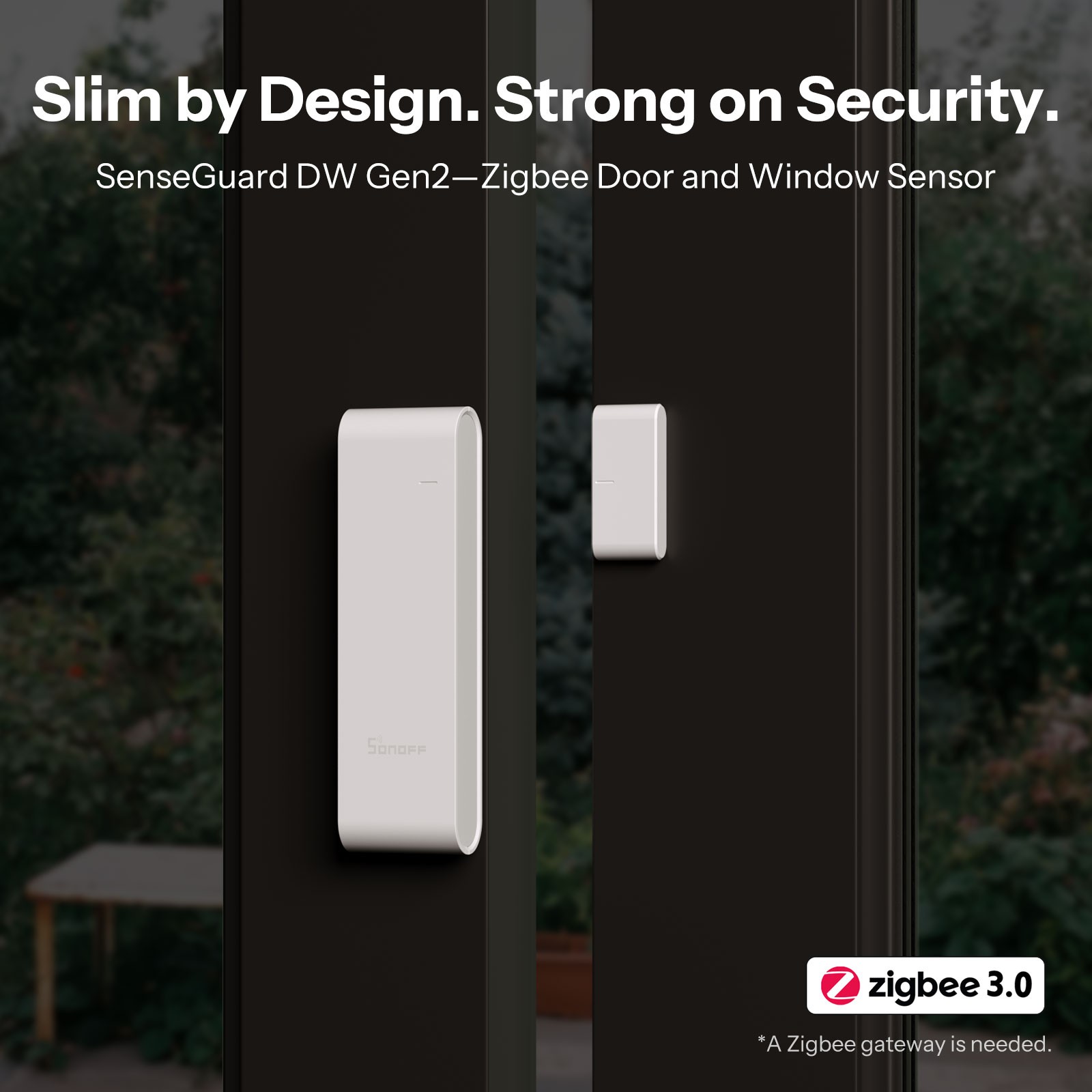 4PCS SONOFF Zigbee Wireless Door Window Sensor, Door Contact,Smart Home Security