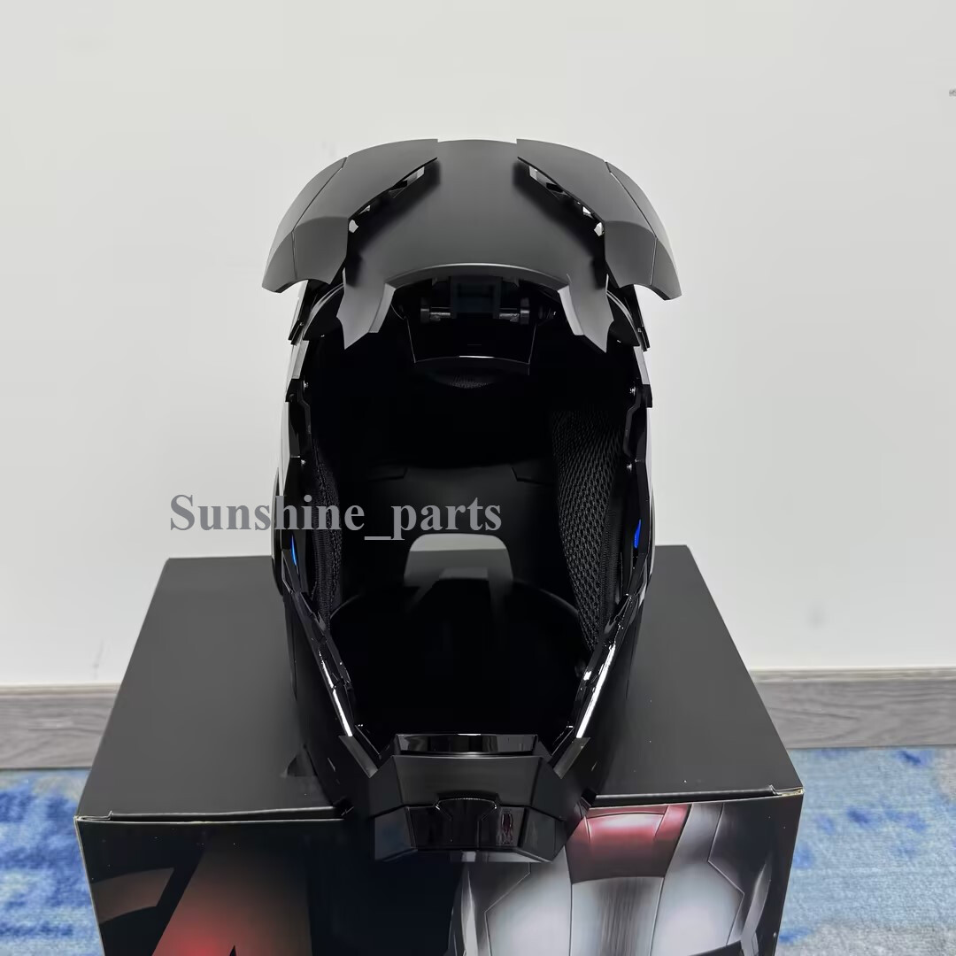 2025 Autoking Iron Man Black MK5 Helmet Electronic Wearable Voice-control Mask