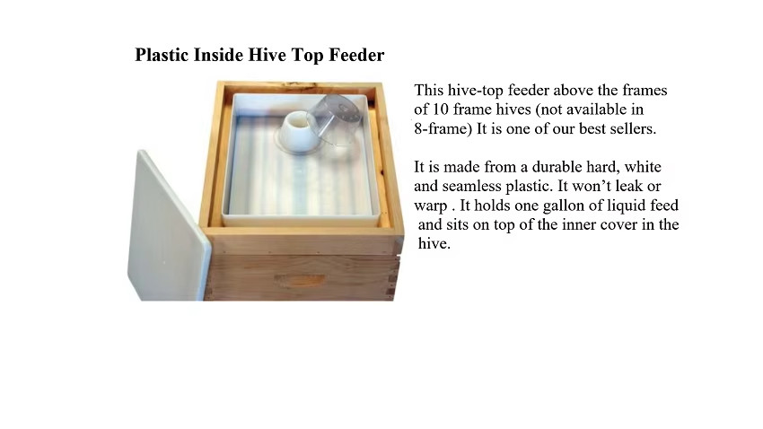 1.5 Gallon Beehive 10 frame  Top Feeder Beekeeping.  Including 3" spacer