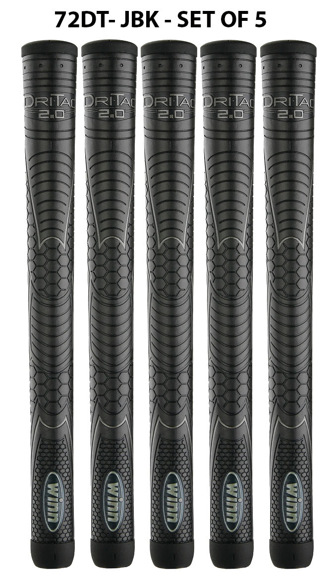 Winn DRI-TAC 2.0 OVERSIZED Jet Black Golf Grip - 72DT-JBK - free shipping