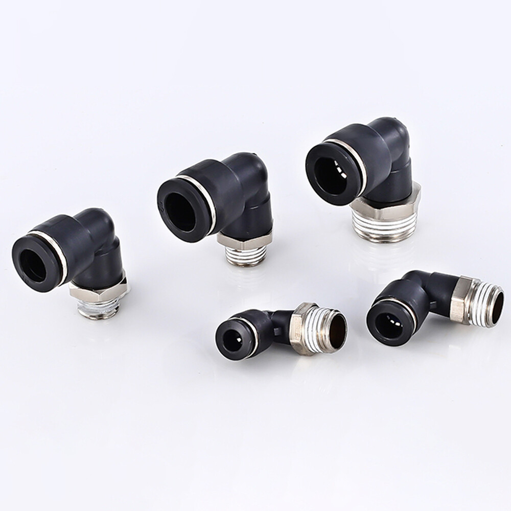 3mm 5mm 6mm 9.7mm Pneumatic Tube 90° Elbow Male Swivel Push To Connect Fitting