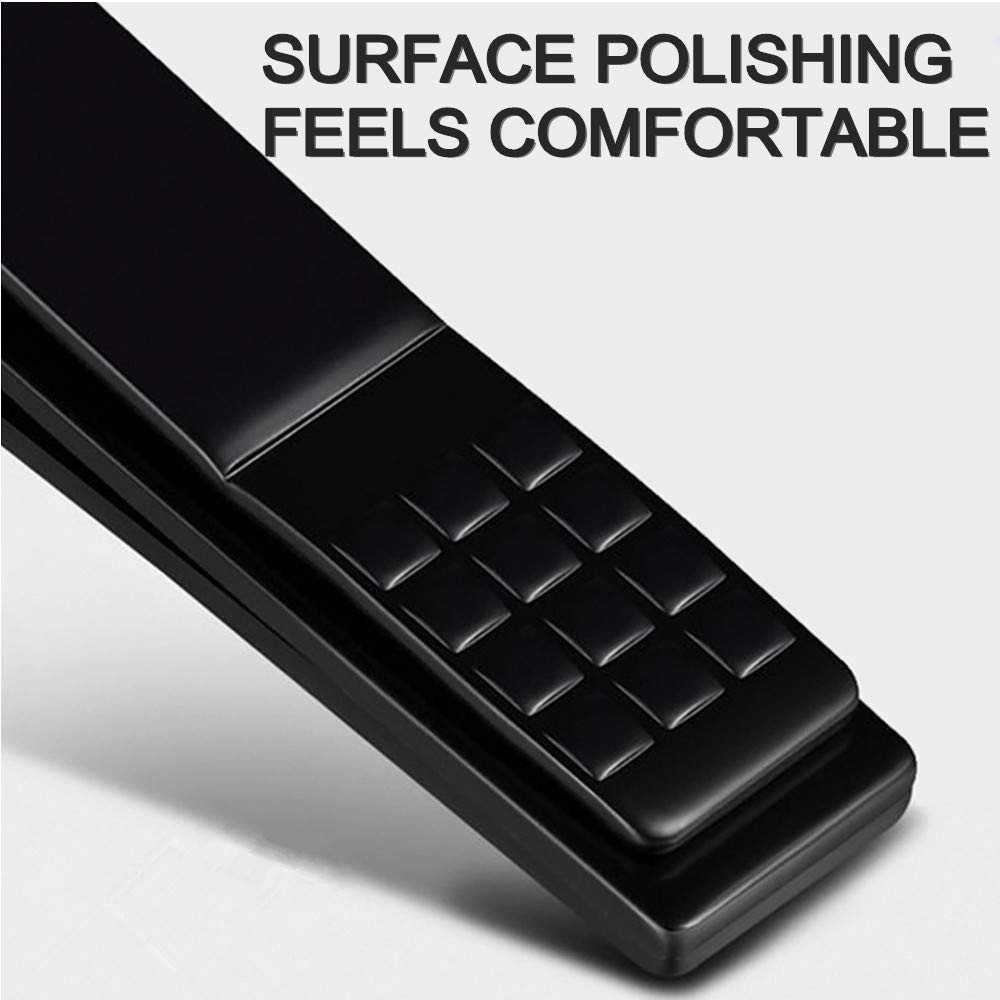 QURIPE 7pcs Manicure Set, Nail Clippers Kit, Stainless 7 Piece Black