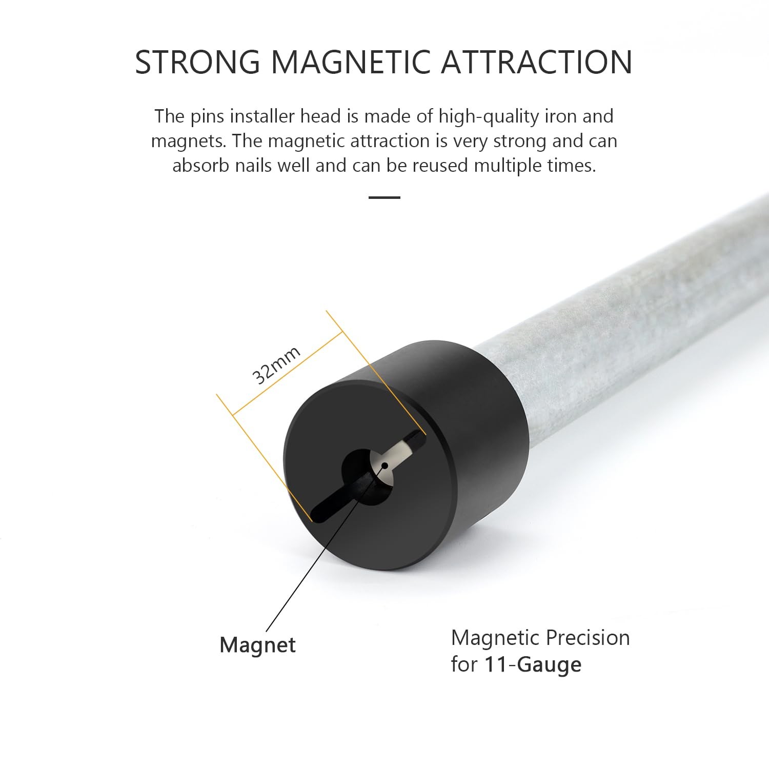 HUAALIUCHE Landscape Staples Driver, 39’’ Sod Staple Garden Stakes...