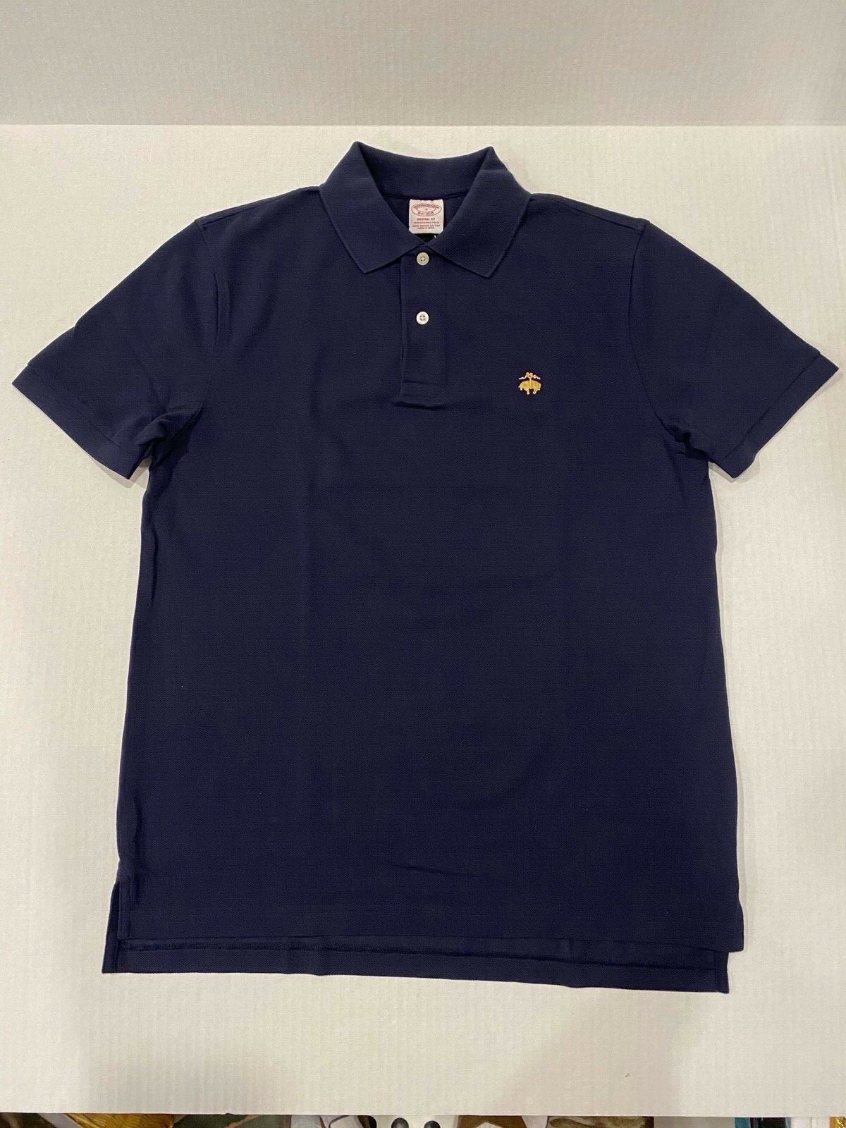 NWT Brooks Brothers 1818 Men (ShortSleeves) PerformancePolo ORIGINALFit NavyBlue