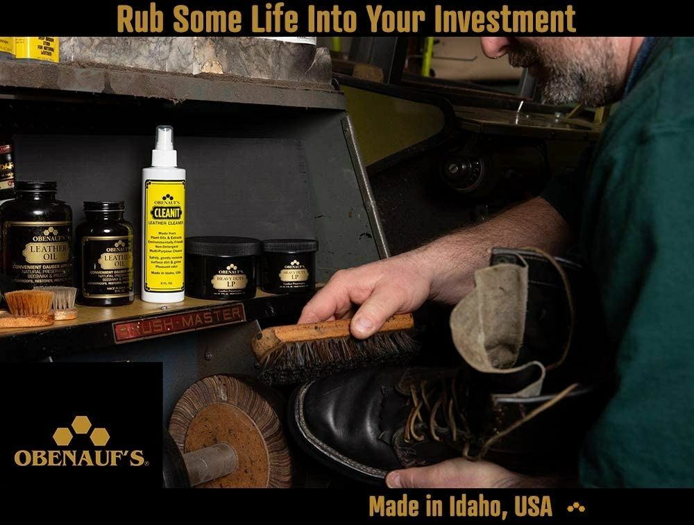 OBENAUF'S HEAVY DUTY LP LEATHER PRESERVATIVE , 8 OZ. JAR - BRAND NEW