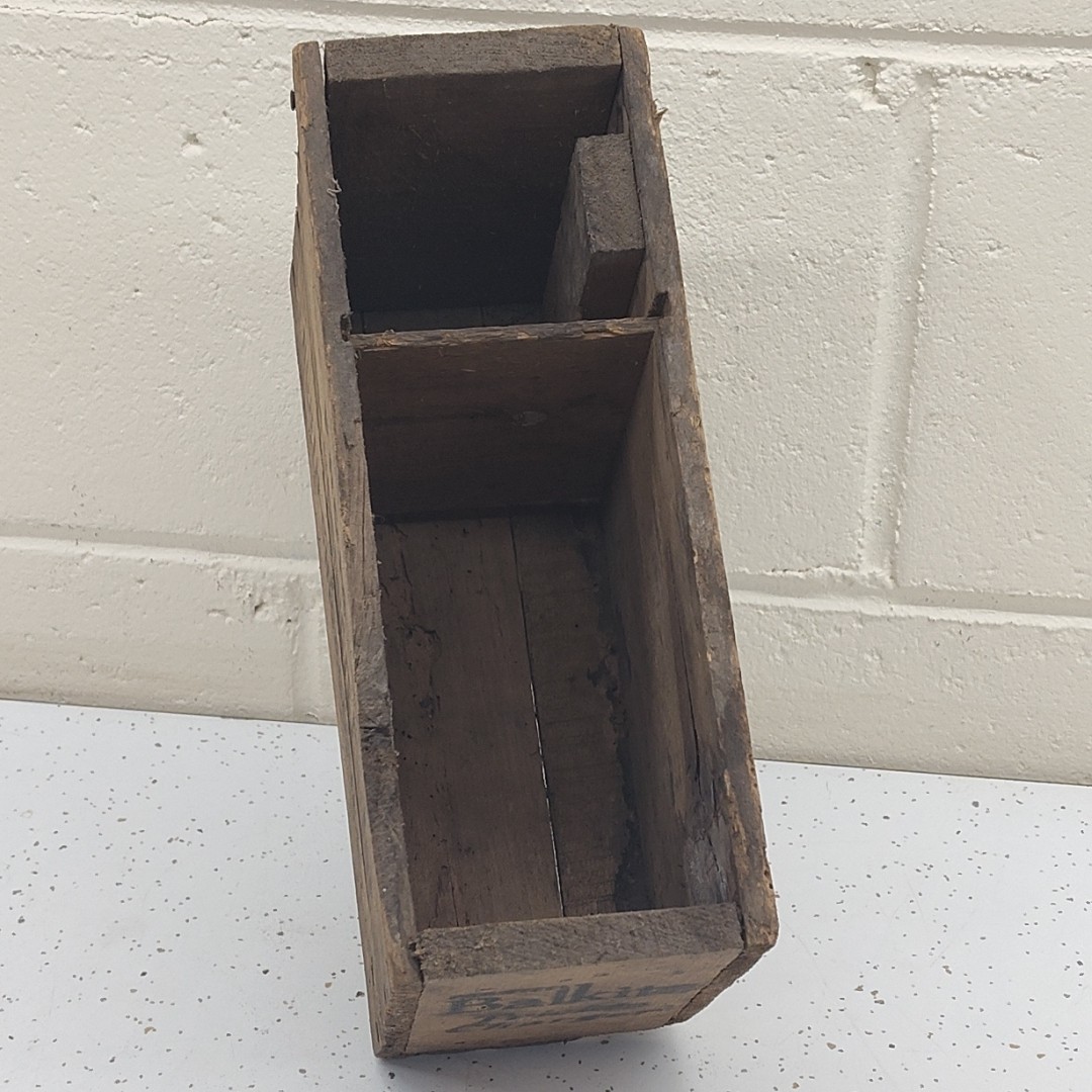 Balkite Trickle Charger Wood Box/Crate - Fansteel Products Chicago Automobilia