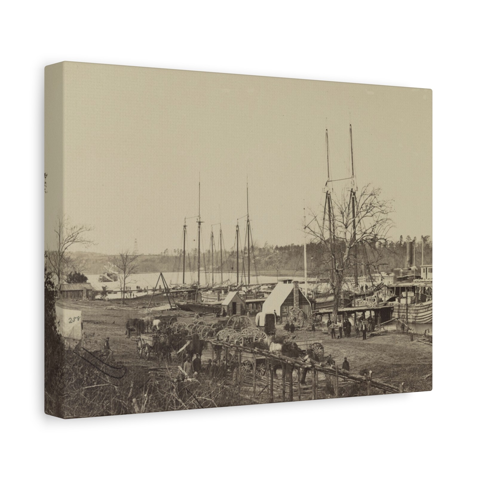 Broadway Landing, Appomattox River, Va. - Canvas Wall Art