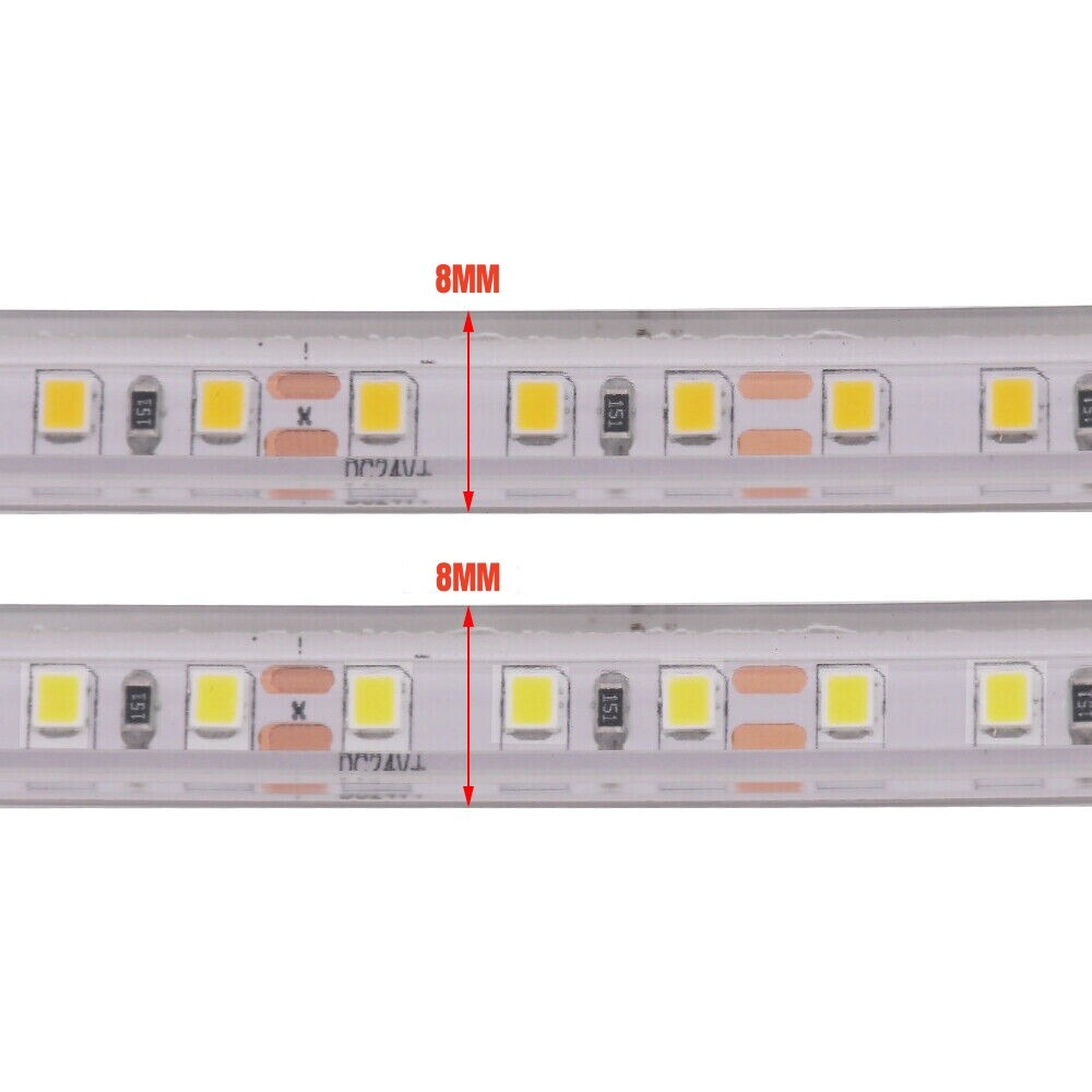 1m-20m 12V 24V 2835 LED Strip Flexible Rope IP68 Waterproof Lamp Outdoor Lights