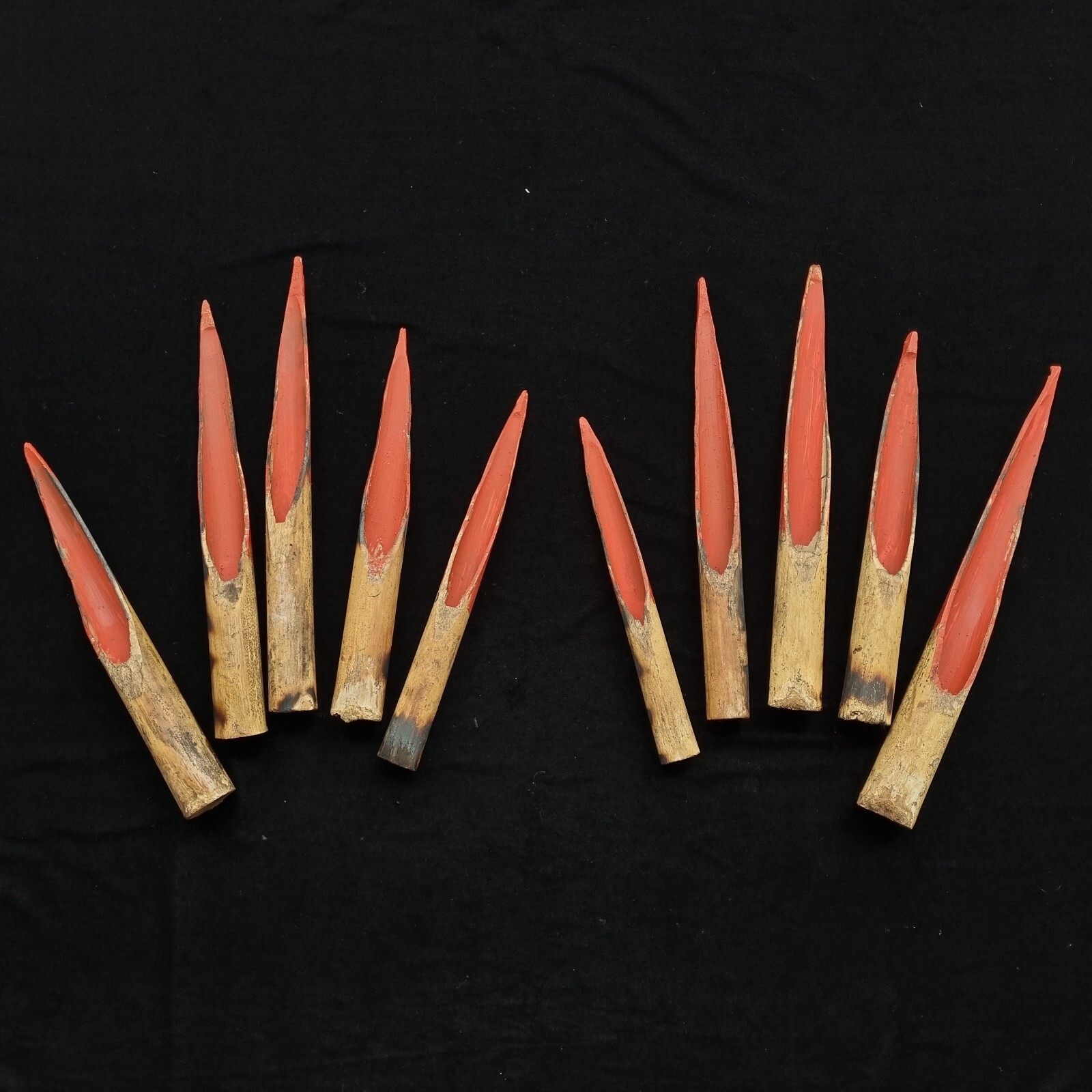 Asmat Bamboo Asaro Claws Mudmen Headhunter Papua New Guinea Carved Wooden Art