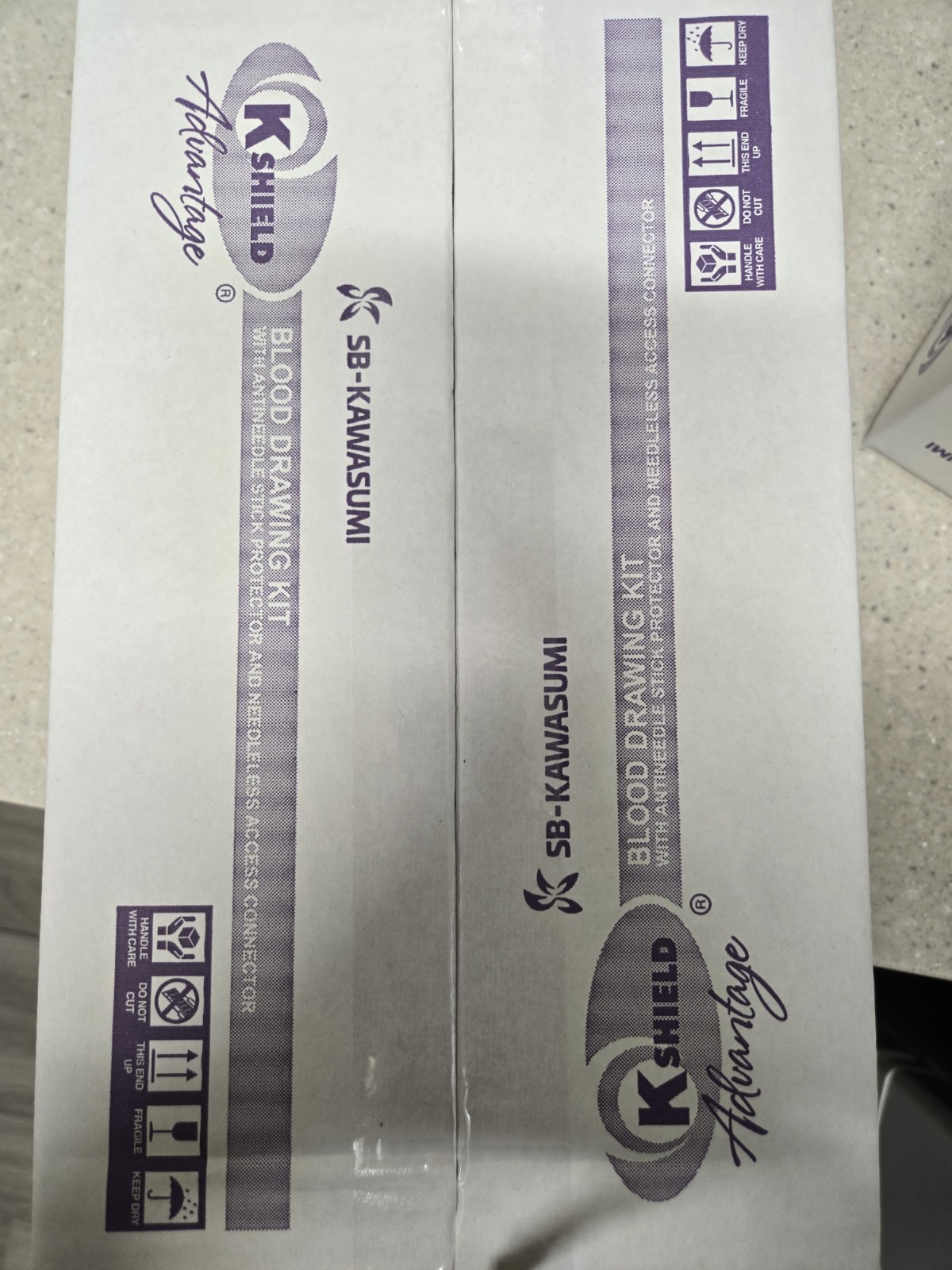 3 SEALED K-Shield Advantage Blood Draw Kit 600 mL with Collection Bag #BK-64A