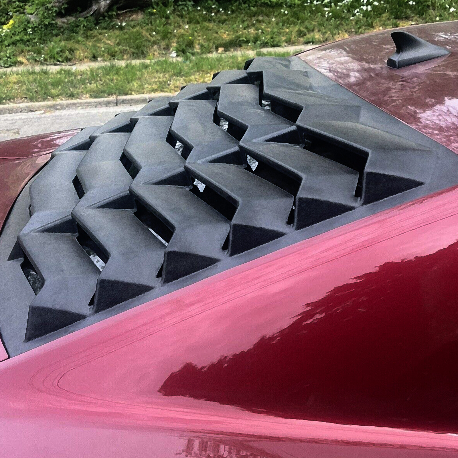 Rear & Side Window louvers Sun Shade Cover for Chevy Camaro 10-15 GT Lambo Style