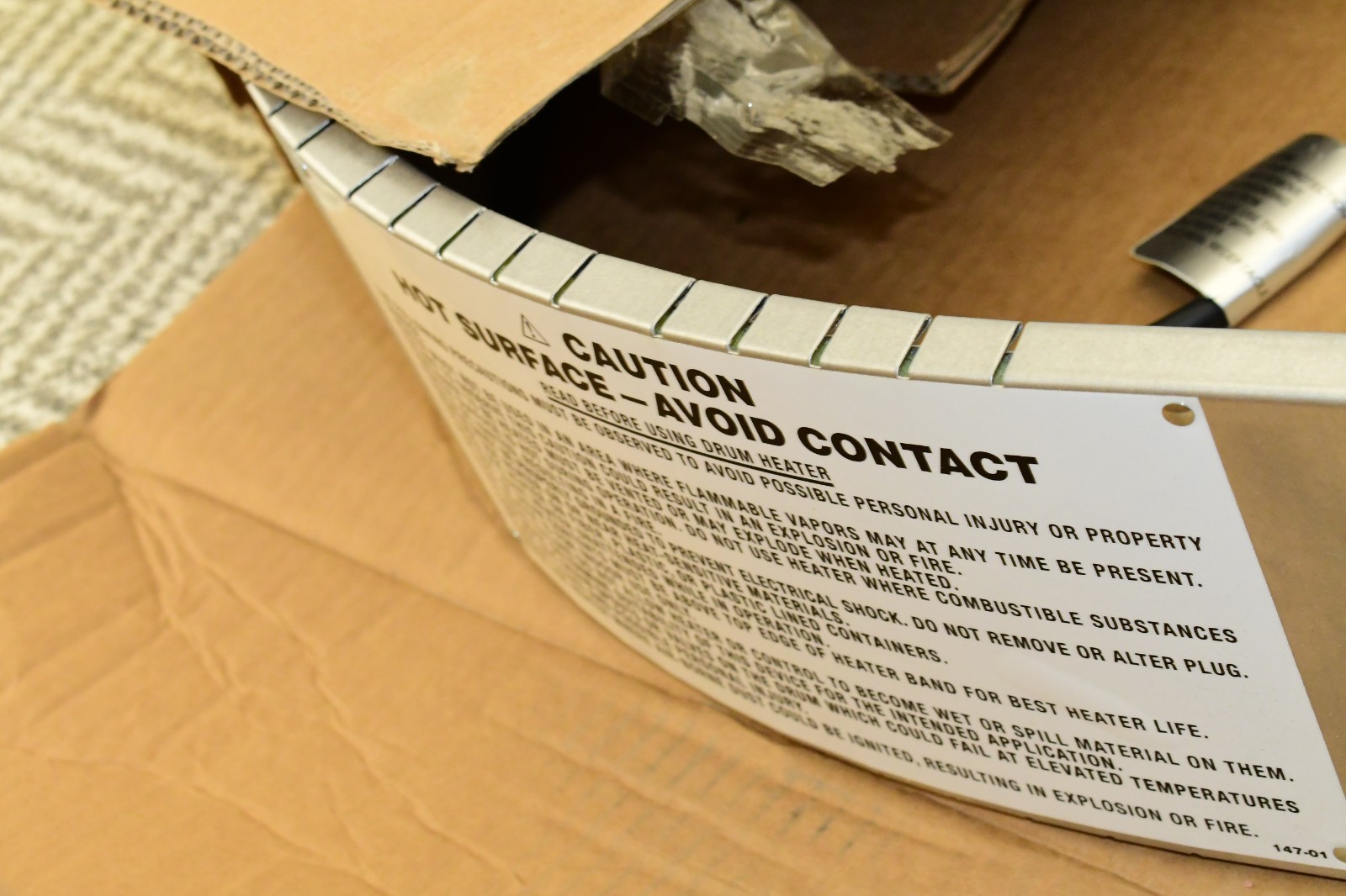 Wrap-It-Heat Drum Heater AMG-55 for 55 Gallon Drum Barrel 1750W - UNUSED