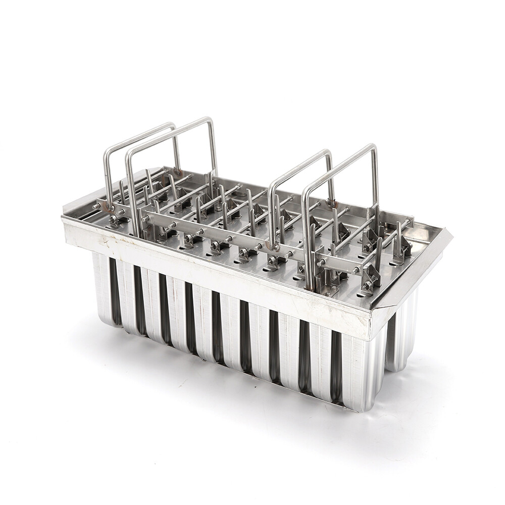 20x Stainless Steel Molds Ice Pop Lolly Popsicle Ice Cream Stick Holder Mold Top