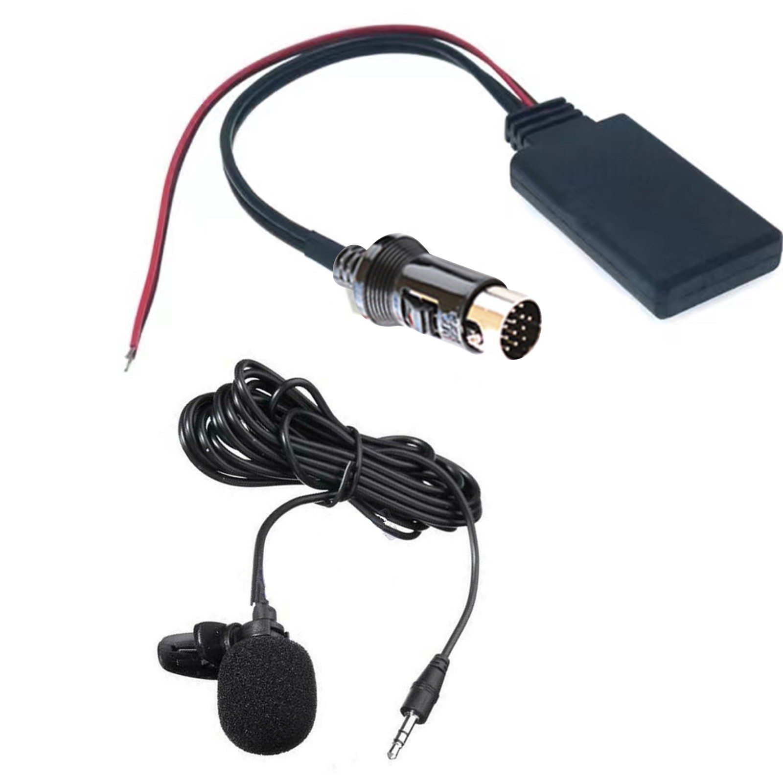 Bluetooth Adapter Audio Music AUX Cable+ Microphone For Kenwood 13 Pin CD Stereo