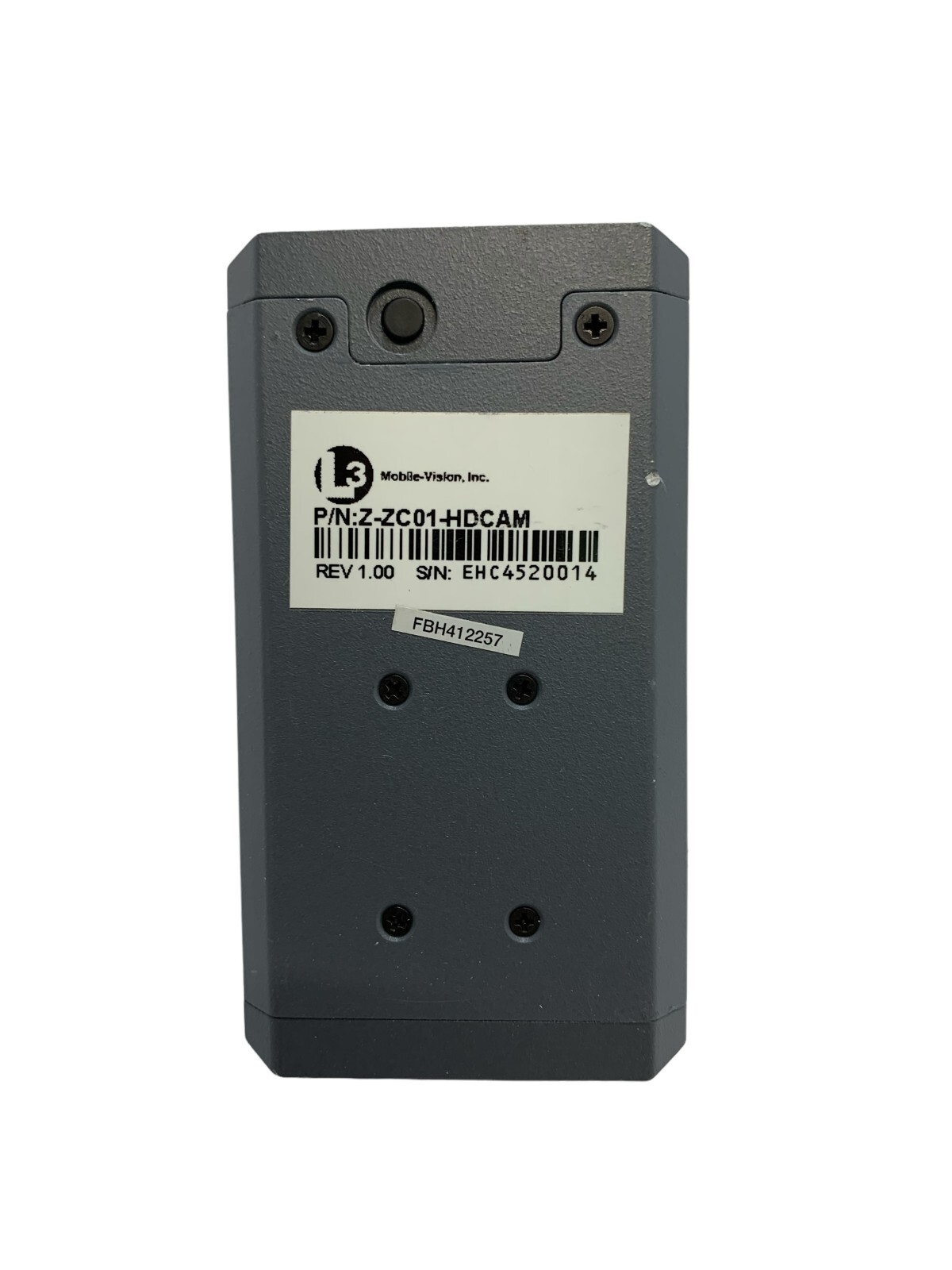 L3 Mobile Vision FlashbackHD HD Police Camera MV-CAM-H-D Z-ZC01-HDCAM Dash Cam