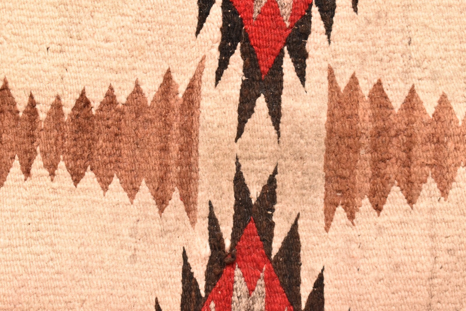 Antique Navajo Large Rug Native American Indian Weaving 62x31 Textile Vintage