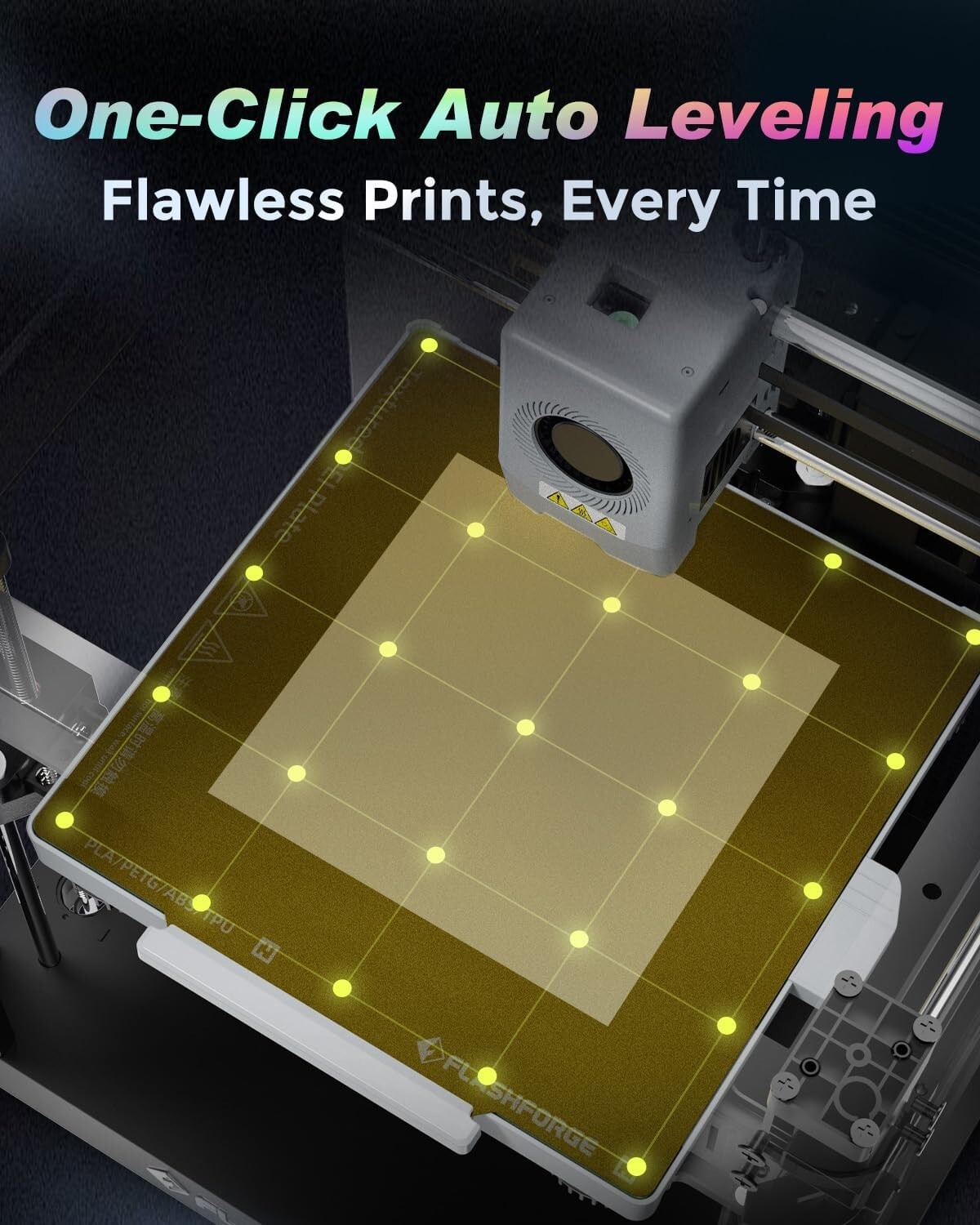 FLASHFORGE AD5X Multi-Color 3D Printer Max 600mm/s Print Auto Leveling Core XY