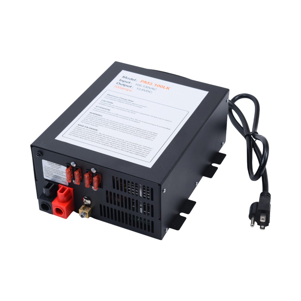 New 100 Amp Power Supply 13V-16V CB Ham Radio PM3-100LK Converter W/ LED light