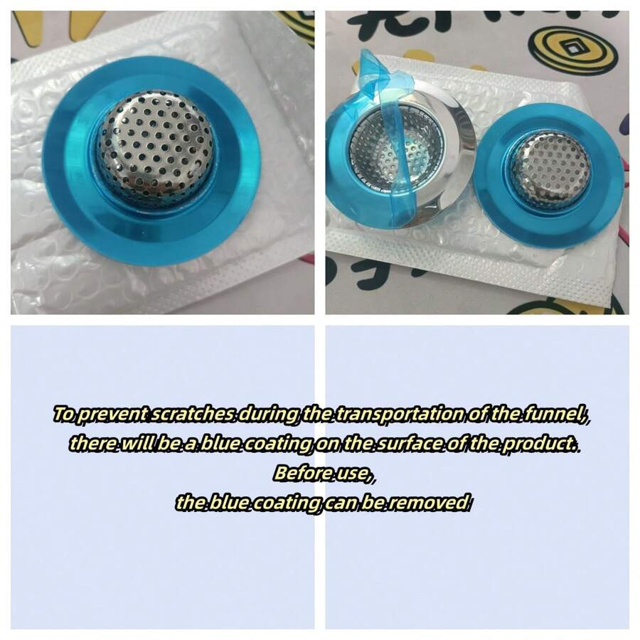 2Pc Bathtub Drain Strainer Hair Catcher Stainless Steel Filter Basket 1.65"-3.0"