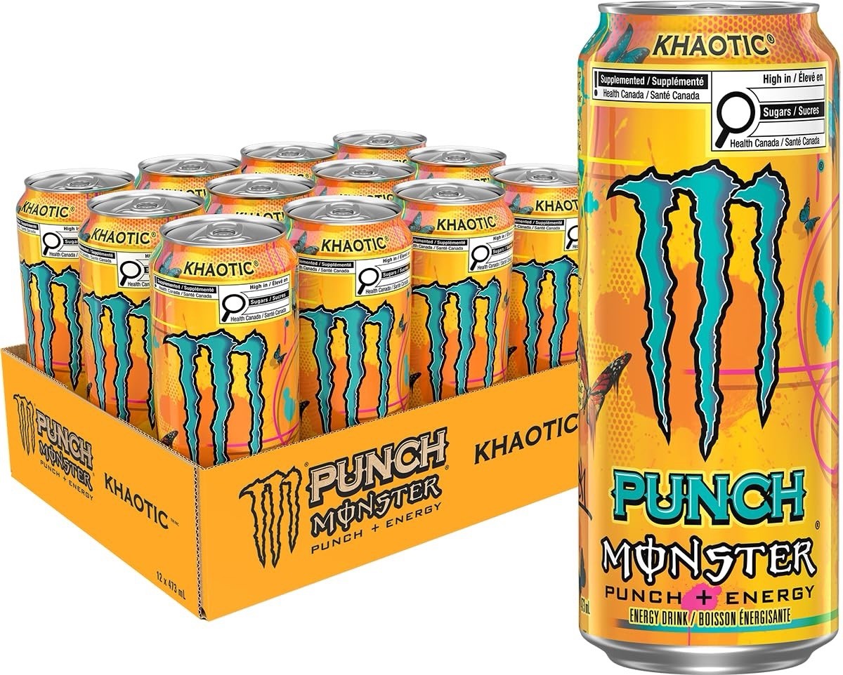 12 Pack Monster Energy Khaotic 12x 473ml Khaotic