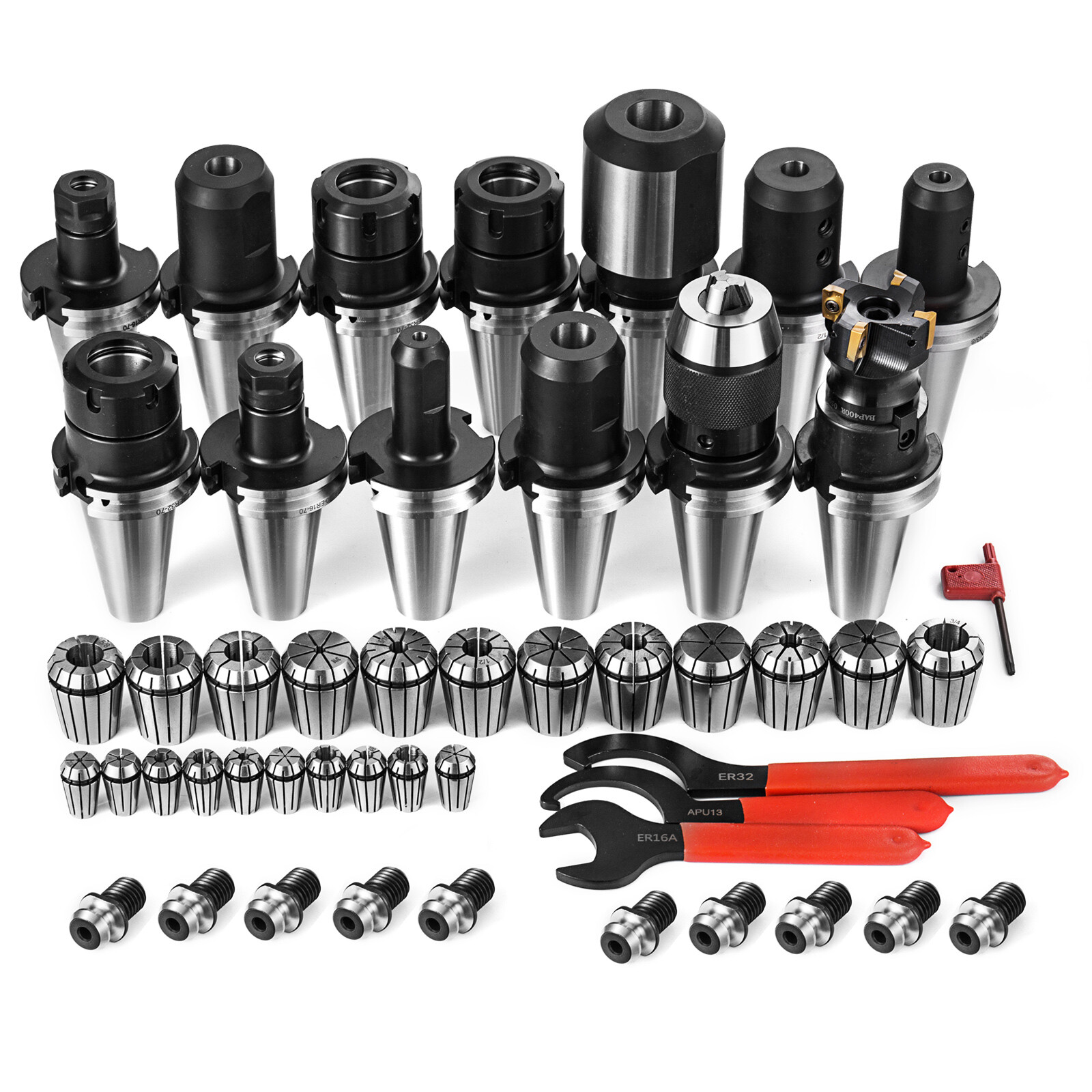 CAT 40 Tooling Kit for Haas Fadal CNC Mill-ER Chuck Collet Holder ER32/16 Tap