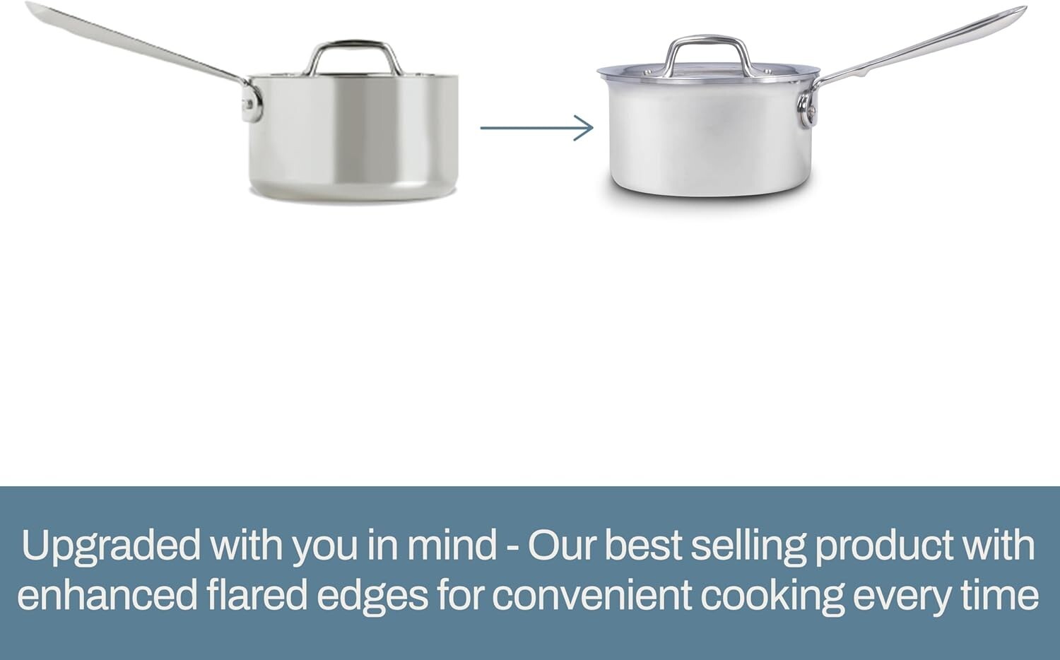 All-Clad D3 3-Ply Stainless 2-qt Sauce Pan, Induction, Oven & Broiler Safe 600F