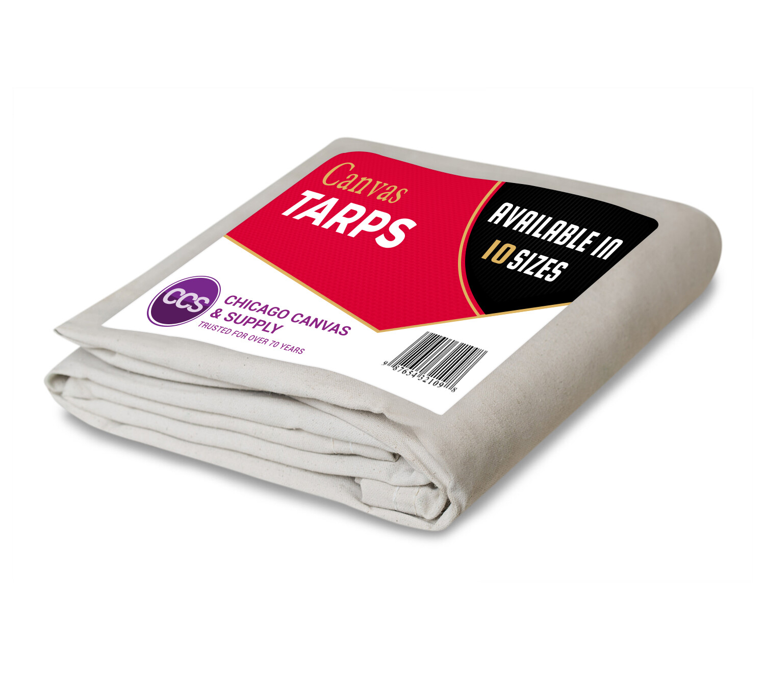 Heavy Duty Canvas Tarp - 100% Cotton Canvas - Water and Mildew Resistant