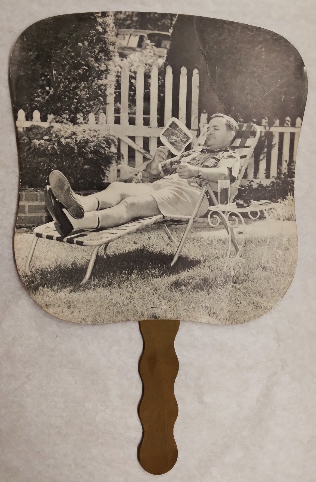 c1975 Hand Held Ad Fan for Cincinnati Grinding Wheels