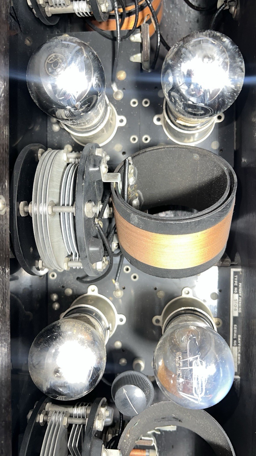 Vintage 1920s Day-Fan OEM-7 Tube Radio Receiver Untested Good Condition