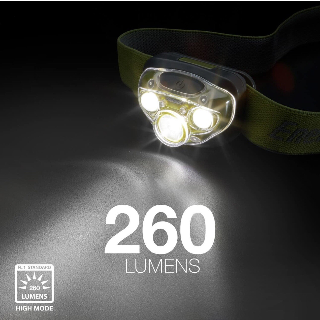 Energizer LED Headlamp Pro260, Rugged IPX4 Water Resistant Head Light